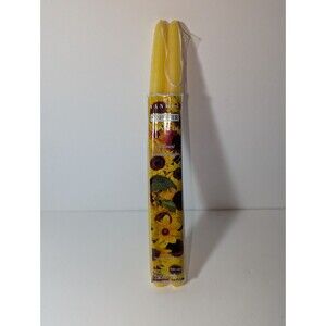 Rare Yankee Candle Sunflower 12” Scented Tapered Set of 2 Yellow New Sealed